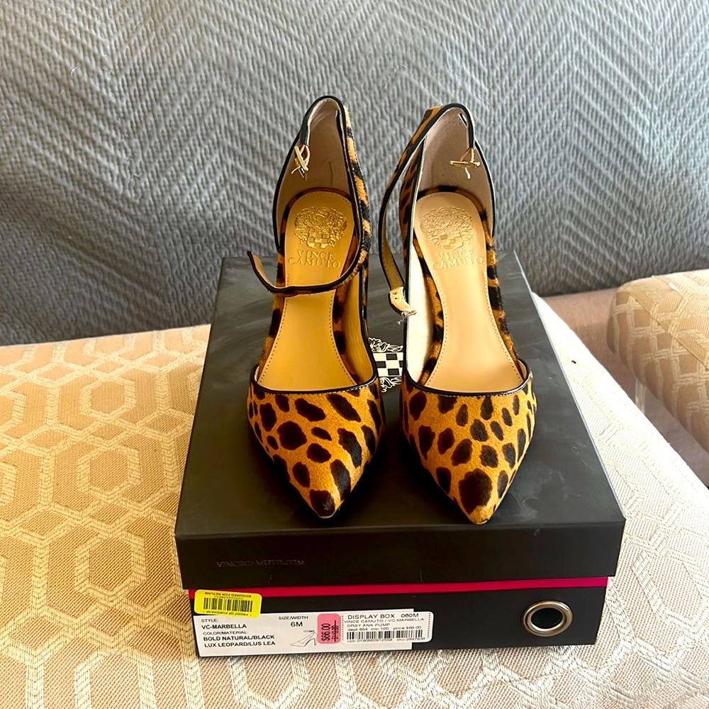 Vince Camuto Marbella leopard heels
